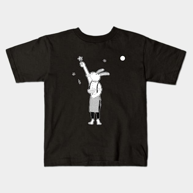 Rabbit Bartender Kids T-Shirt by hahaha.creative